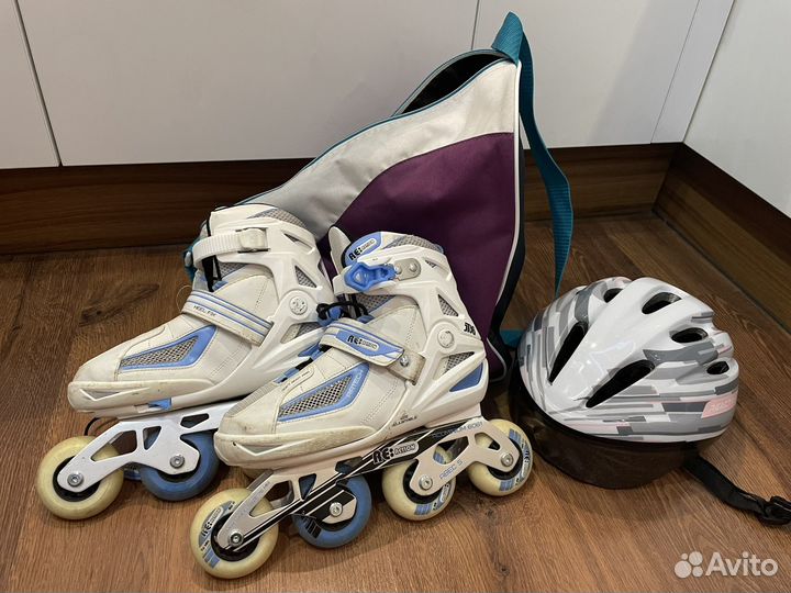 Ролики, каска, сумка