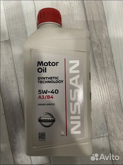 Масло моторное 5w40 nissan A3/B4