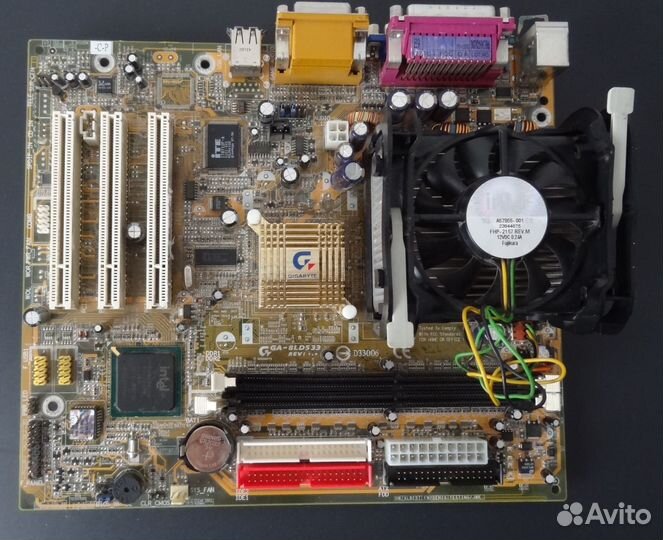 Материнская плата GA-8LD533 сокет 478 + процессор