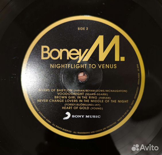 Boney M 1979 (2017) Nightflight To Venus винил RM