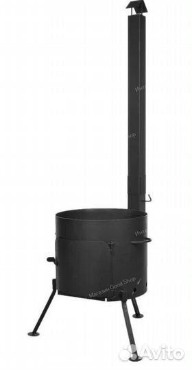 Печь под казан с трубой 440 мм. под казан 18-22 л