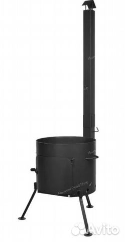 Печь под казан с трубой 440 мм. под казан 18-22 л