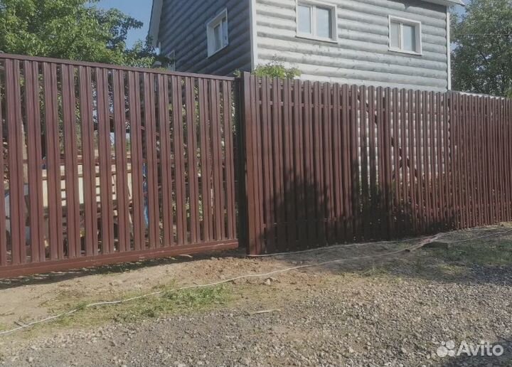 Откатные ворота под заказ 5,2*2