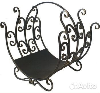 Дровница кованная Везувий D160AB (золото)