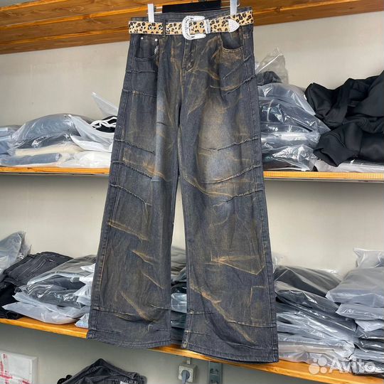 Широкие джинсы дистресс хит2025