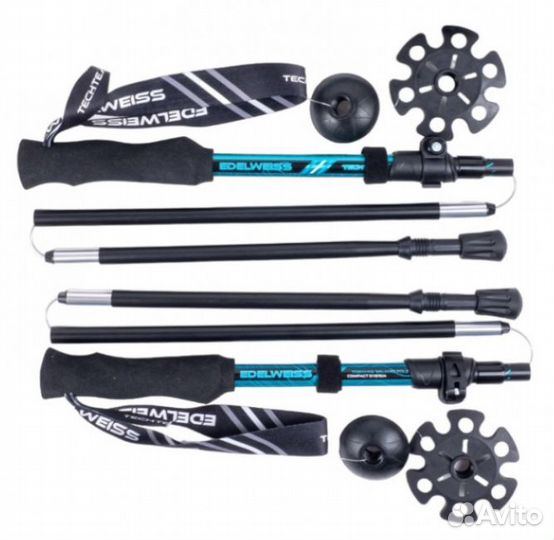 Палки треккинговые Edelweis 35-135см. 5-ти секцион