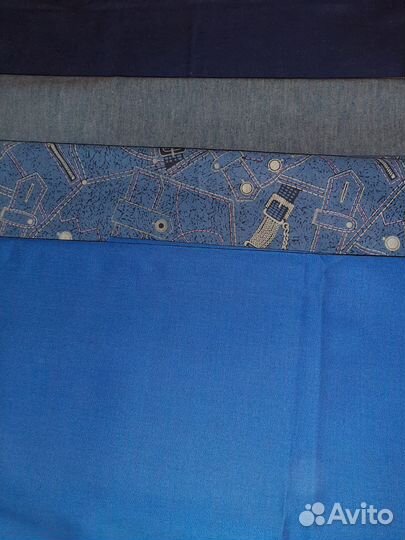 Отрез джинсовая ткань