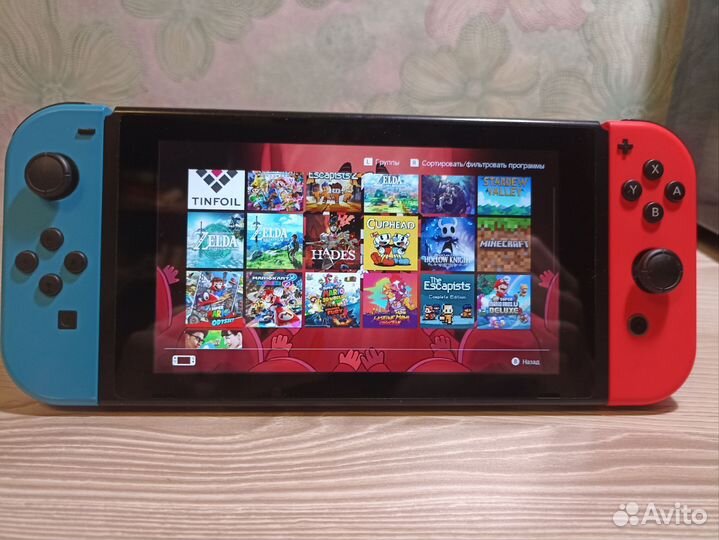 Nintendo switch прошитая + игры