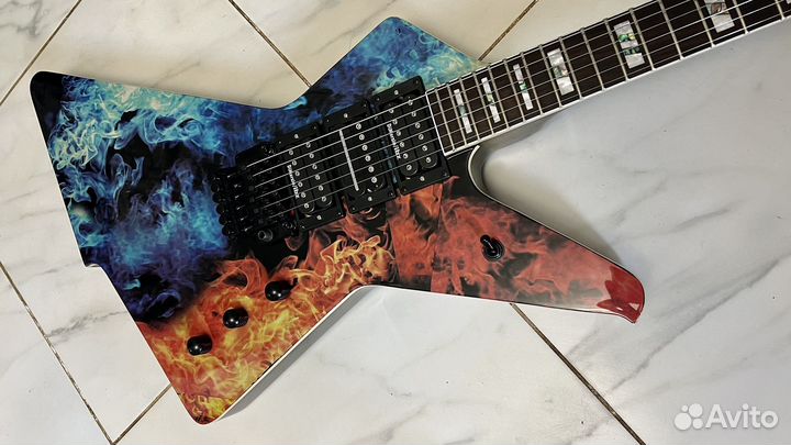 Ibanez Explorer flame & ice Dimarzio set (новая)