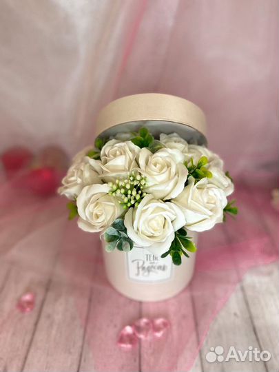 Букет для воспитателя из мыльных цветов