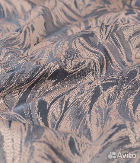 Штора портьерная Каприз 150х260 см сине-золотой 1