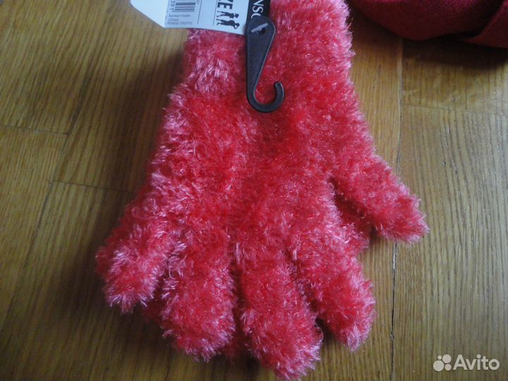 Шапка 52р,снуд,перчатки