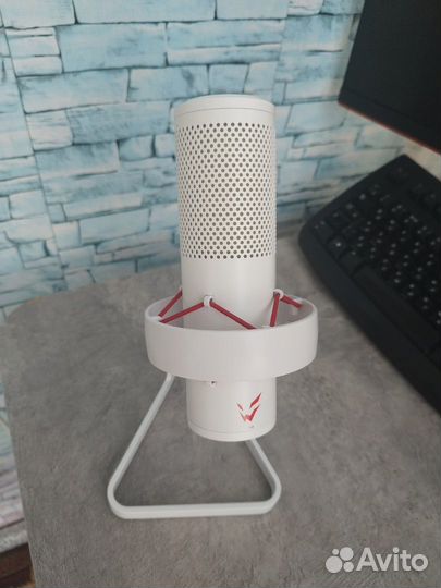 Микрофон Zet gaming koradji quattro белый