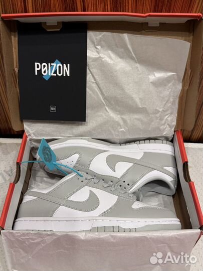 Nike dunk low grey fog оригинал Poizon