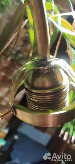 Лампа настольная зелёный плафон модерн 19 век