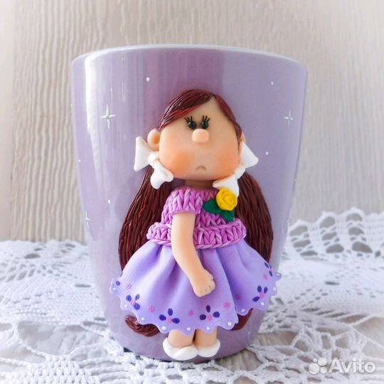 Кружка из полимерной глины