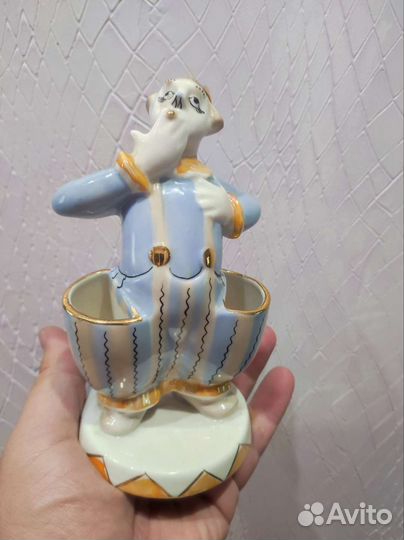 Фарфоровая статуэтка Клоун Кисловодск