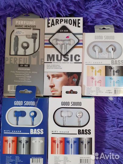 Наушники, зарядники, шнурки. Новое