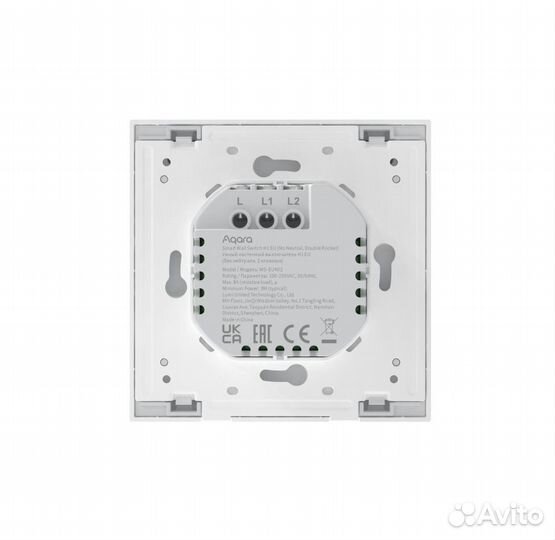 Выключатель Aqara SMART wall switch H1 (no neutra
