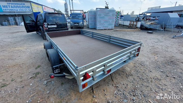 Прицеп двухосный мзса 817736.022. Оцинкован