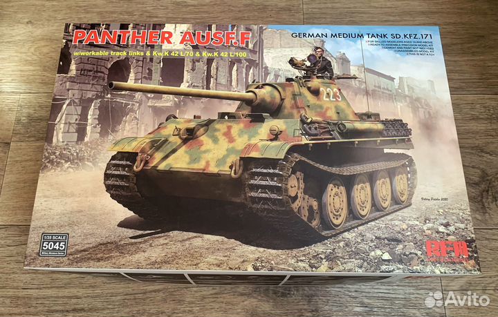 Модель RFM 5045, panther ausf. F, 1/35