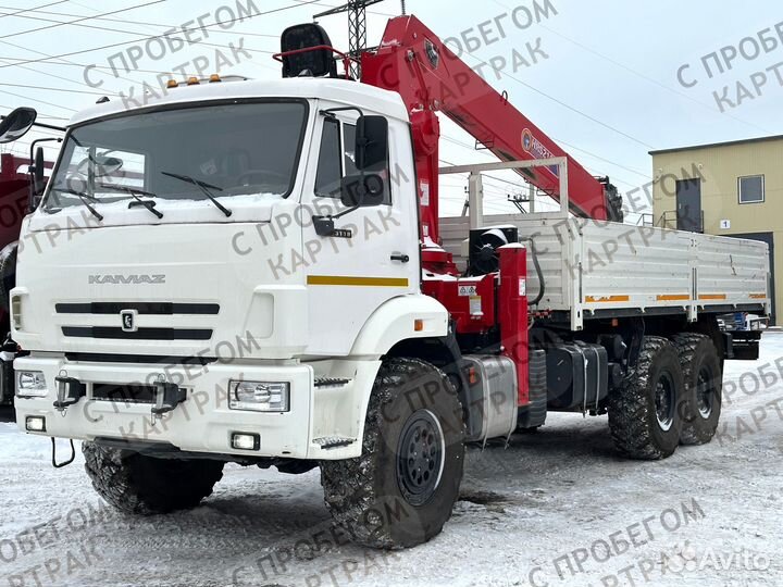 Бортовой грузовик КАМАЗ 43118 с КМУ Horyong, 2022