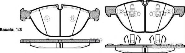 Колодки дисковые пер BMW X5 E70 48 07 129800 Remsa