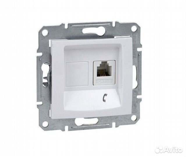 Розетка телефонная Sedna - 1 порт RJ-11 SDN4101121