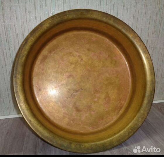 Латунный таз