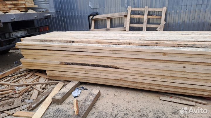 Доска обрезная, строганная