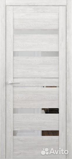 Межкомнатная дверь Дрезден остеклённая дуб нордик