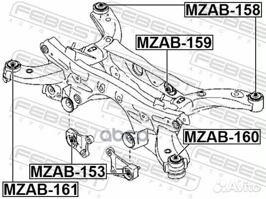 Сайленблок подушки дифференциала mazda CX-5 KE