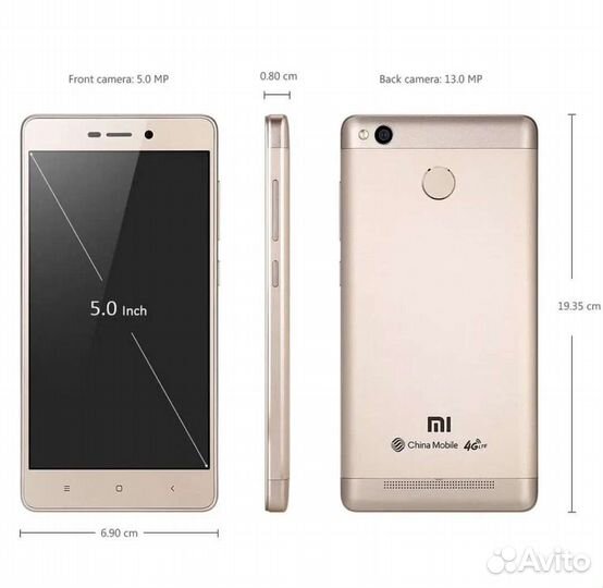 Xiaomi Redmi 3S, 3/32 ГБ