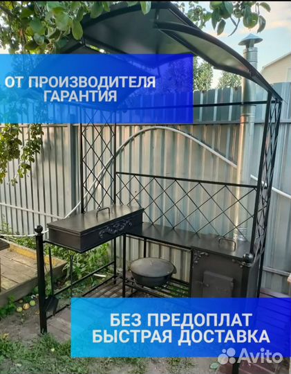 Мангал с крышей