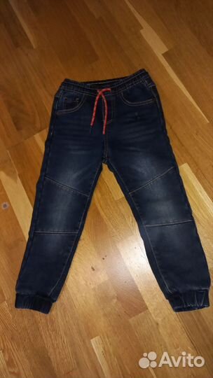 Джинсы утепленные для мальчика 104