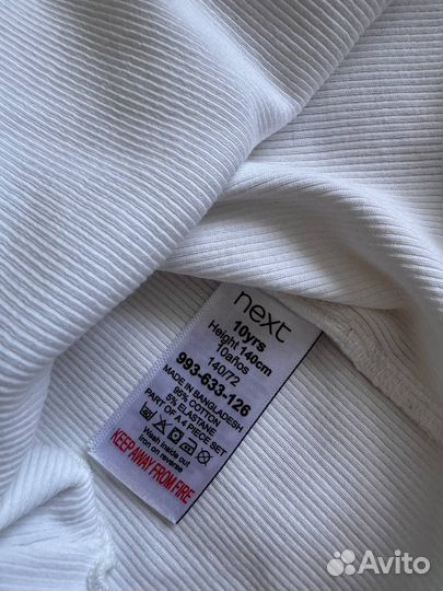 Лонгслив в рубчик лонг Next для девочки 10лет(140)