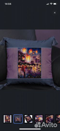 Картина вышитая крестом ручная работа