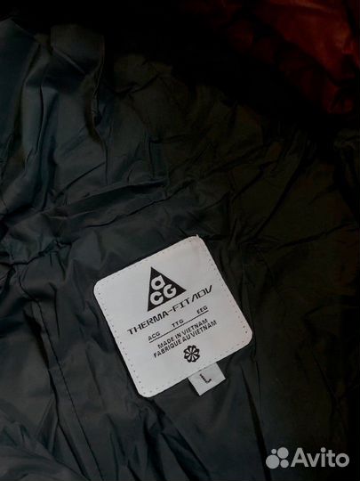 Куртка пуховик nike acg черная