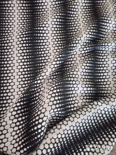 Ткань жаккард черно-бежевый
