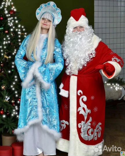 Костюм деда мороза и снегурочки оптом/розница