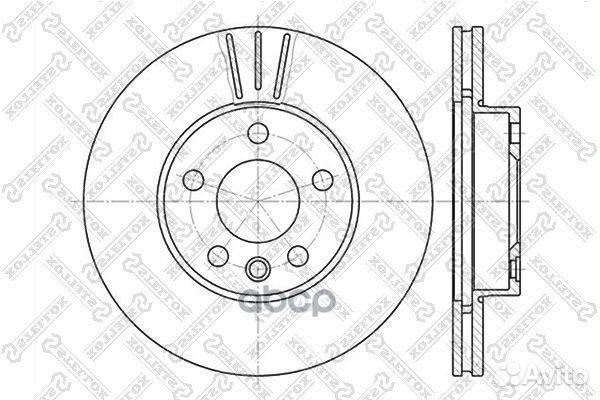 6020-2545V-SX диск тормозной передний Ford Gal