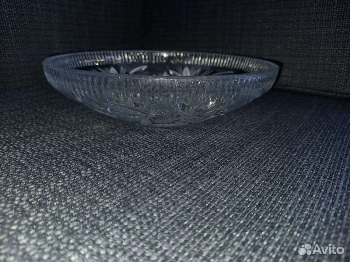 Тарелка хрусталь СССР