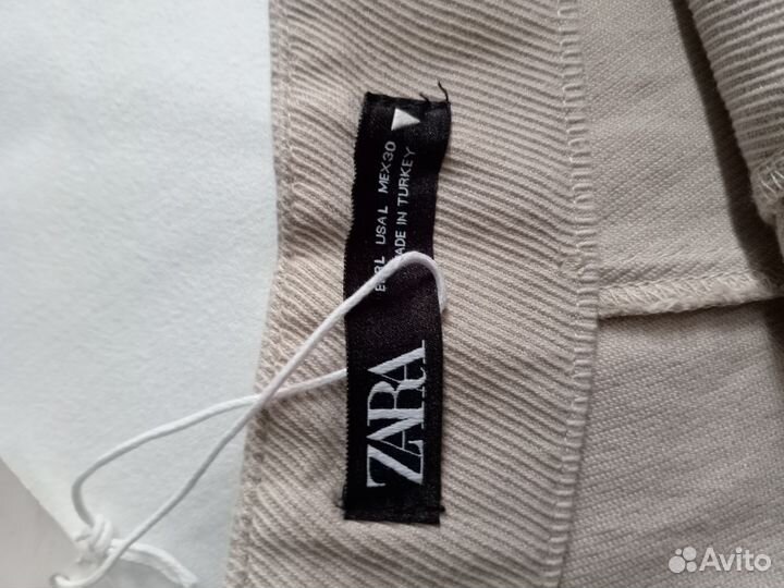 Брюки женские широкие Zara 100% хлопок 46 48