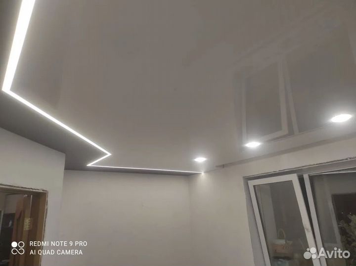 Натяжные потолки. Слив воды. Ремонт