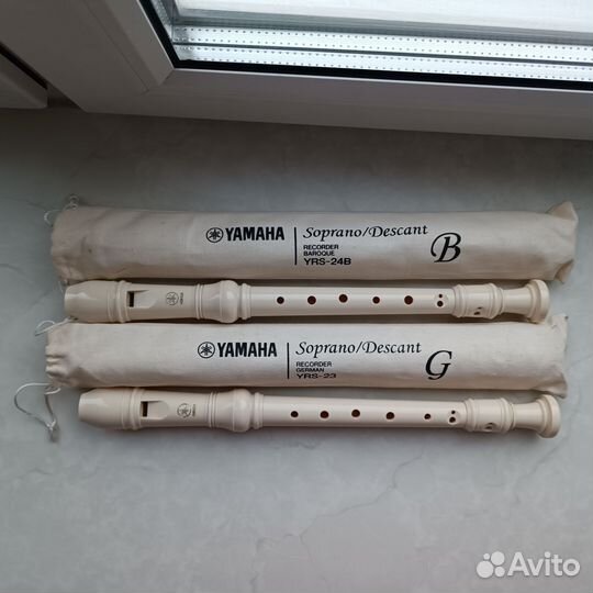 Блокфлейты Yamaha YRS-24B и YRS-23