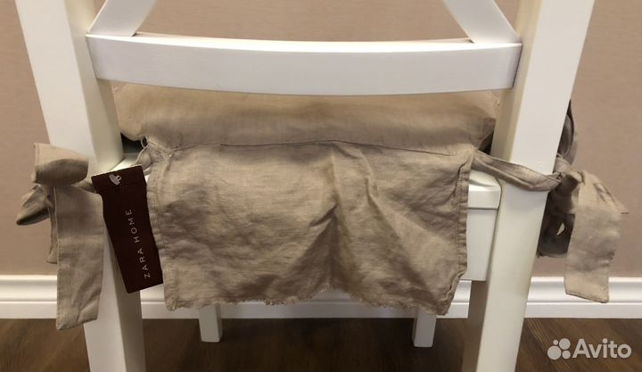 Чехол на стул, лён, новый, Zara Home