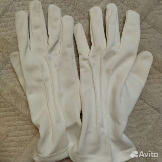 Перчатки парадные белые кадетские