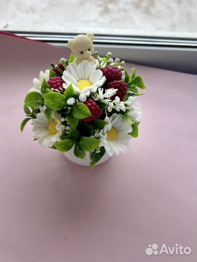 Букет из мыльных цветов