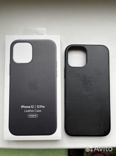 Чехол на iPhone 12 и 12 pro кожаный