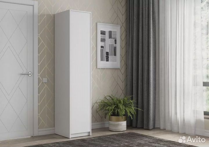 Шкаф-пенал Айден белый быстрая доставка